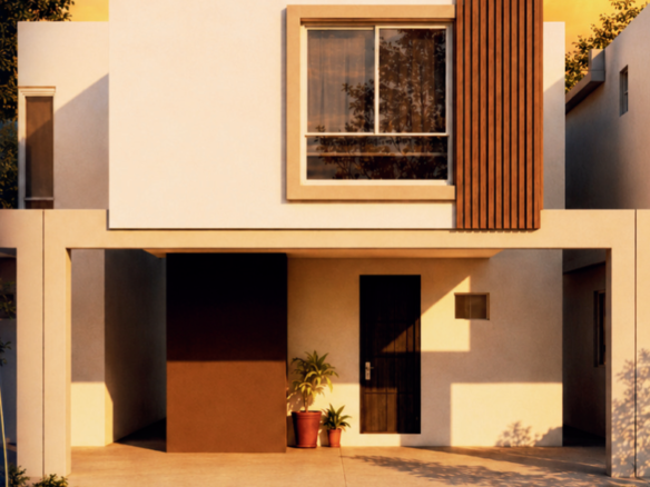 Casa Nueva en Venta en Privadas de San Pablo, Juárez | Modelo Neón, 108 m²