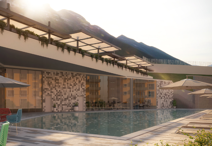 Departamento Nuevo en Venta en Cumbres Allegro (Amaire), Monterrey | 1 Recámara