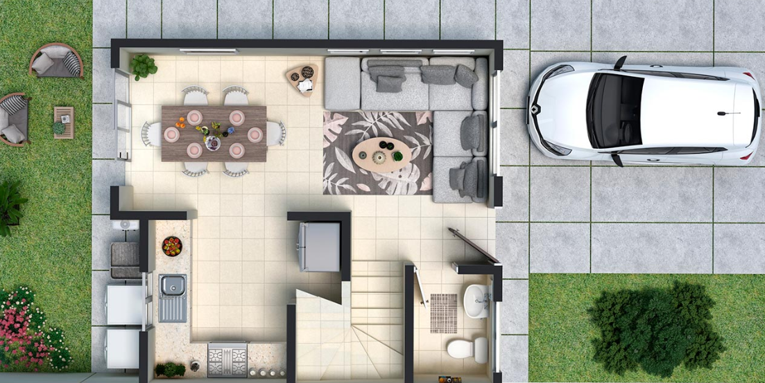 Casa Nueva en Venta en Los Héroes Lincoln, García | Modelo Cerezo