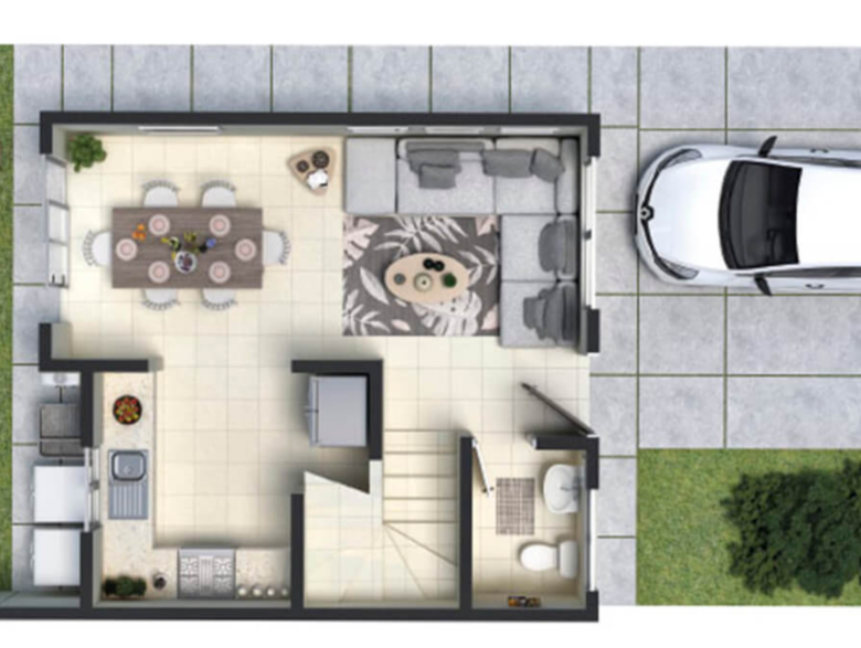 Casa Nueva en Venta en Altta Condesa, Juárez | Modelo Trébol PB