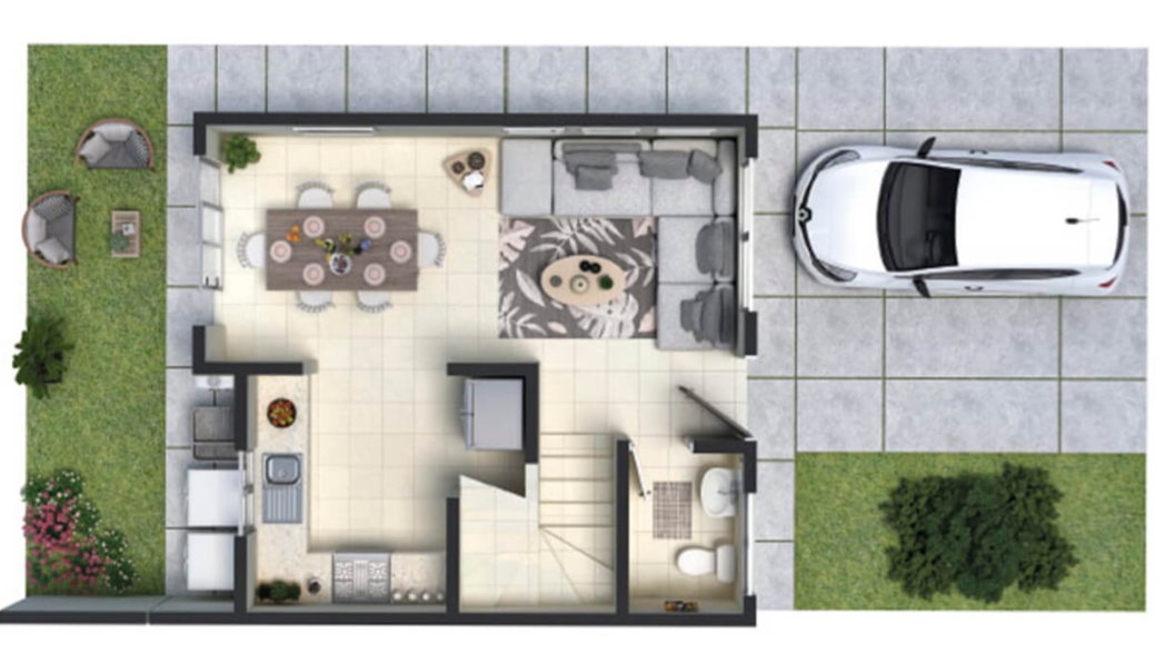 Casa Nueva en Venta en Altta Condesa, Juárez | Modelo Trébol PB
