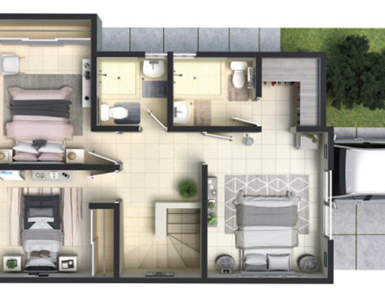 Casa Nueva en Venta en Altta Condesa, Juárez | Modelo Nogal, 115 m²