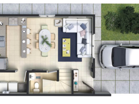 Casa Nueva en Venta en Altta Condesa, Juárez | Modelo Nogal, 115 m²