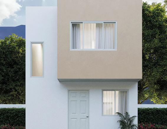 Casa Nueva en Venta en Paseos del Valle (Pilares), Salinas Victoria | Modelo Lirio, 76 m²