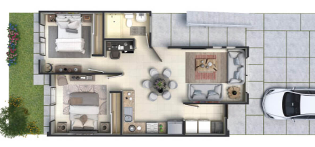 Casa Nueva en Venta en Altta Condesa, Juárez | Modelo Trébol PA