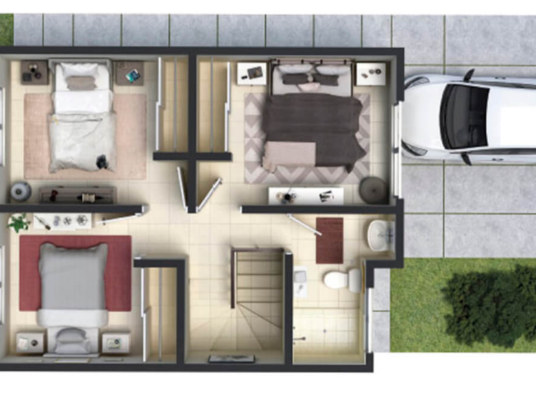 Casa Nueva en Venta en Altta Condesa, Juárez | Modelo Trébol PB